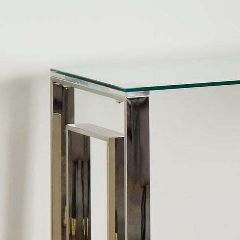 Native Home Lifestyle Milano Silver Plated Console Table